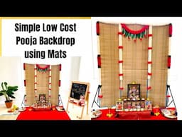 Varalakshmi Vratam Backdrop Idea | Simple low cost Backdrop | Lakshmi Pooja Backdrop Idea at Home