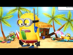 Snorkeler and Jerry minions completed levels 19,20 and 21 with Motocross bike and Flipper props