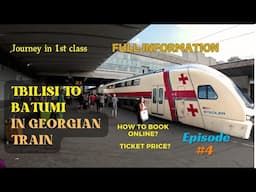 Tbilisi to Batumi Train Journey in Georgian train |  Georgian Railway 1st class | Episode 4  #train