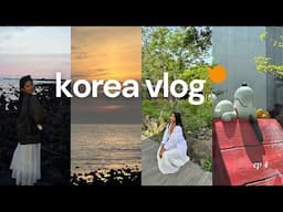 KOREA DIARIES 🍊🏝️ girls trip to jeju, cutest cafes, local food, snoopy fever, osulloc tea house