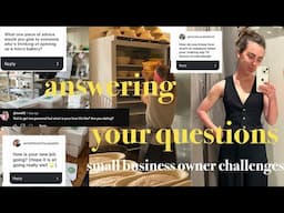 Q&A | biggest challenges as a small business/ micro bakery owner | favourite bakes | dating?!