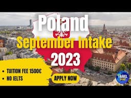 Poland Admission Intake 2023 | No IELTS | Fee 1500 Euro