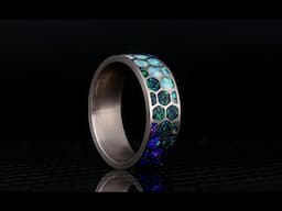 How to Make the Kaleidoscope - Hexagon Titanium Inlay Ring Tutorial