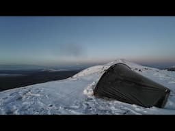 THE LAST OF WINTER!? | SNOW TENT Camping In FREEZING TEMPERATURES With A Brutal Wind Chill!