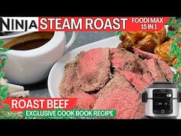 ROAST BEEF *EXCLUSIVE CHRISTMAS COOK BOOK RECIPE* Steam Roast  NINJA FOODI Recipe | Tender & Pink