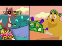 Pirate Chicks vs. Foxbeard: Treasure Hunt on the High Seas! | Eena Meena Deeka | Videos for kids