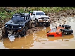 УТОПИЛИ LR Discovery. Водитель переоценил возможности. PATROL и LC70 на бездорожье. RC OFFroad 4x4