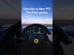 The time has finally come to end my Ferrari nightmare saga. Please join me in watching it 1/13/24