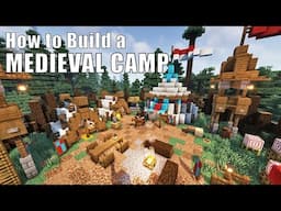 Minecraft Medieval Camp | Fantasy Medieval Settlement Tutorial