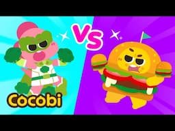 Junk Food vs Healthy Food🍔🥦 Fun Songs for Kids | Cocobi