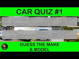 Car Quiz #1 | Can YOU IDENTIFY Cars of the 60s, 70s & 80s