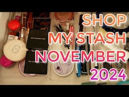 SHOP MY STASH NOVEMBER 2024 // New everyday makeup drawer & going back to old favorites