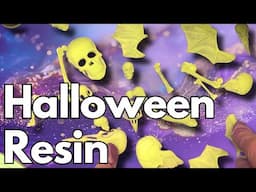 Skulls and Velvet Epoxy Resin | EP. 350 | Halloween Crafts