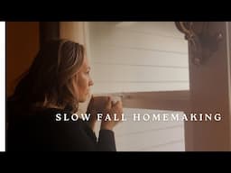 Slow Fall Homemaking 🍂 Daily Chores | Elderberry Syrup | Drying Herbs