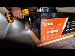 Installing a GIANT 460ah LiTime LITHIUM BATTERY in our new RV