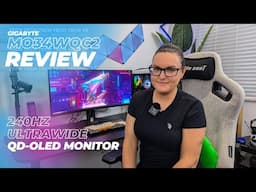 New QD-OLED Ultrawide Gaming Monitor by GIGABYTE MO34WQC2 Impressions 2024