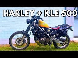 Crazy Custom Kawasaki KLE  Inspired by Harley / Kawasaki kle 500 Review