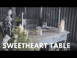 Drab to Fab: Up-cycling a $25 Desk into a BEAUTIFUL Wedding Sweetheart TABLE I DIY wedding Ideas