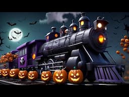 Halloween Train - October Happy Halloween Cartoon Train for kids