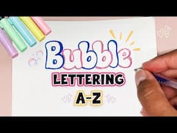 Learn Bubble Lettering Tutorial Fast and Easy! Lettering for Beginners