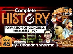 Formation of Congress Ministries 1937  Indian Modern History | SAHAS Series Lecture 45 | StudyIQ IAS