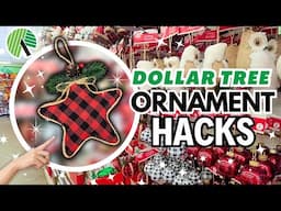 Grab Dollar Tree Ornaments for Easy Christmas Tiered Tray DIYS!