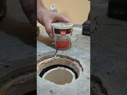 Toilet Flange In Tile Install Trick #porcelaintile #toiletflange #plumbing #diy #tiledrilling #tile