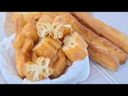 Dầu Cháo Quẩy - Youtiao - Chinese Cruller / Bread Stick ASMR [Subtitles] HNC Kitchen