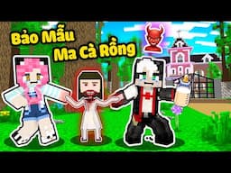 MỀU THỬ THÁCH 24GIỜ LÀM BẢO MẪU MA CÀ RỒNG TRONG MINECRAFT*REDHOOD ĐỪNG TRONG TRẺ VÀO LÚC 3 GIỜ SÁNG