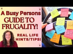 GIVEAWAY! BUSY PERSONS GUIDE TO FRUGAL LIVING!  LIVE BELOW YOUR MEANS! #frugalliving