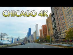 Chicago 4K - Driving into Downtown Chicago - Cloudy Day