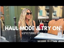 HAUL MODE &TRY ON FASHION HAUL septembre 2024