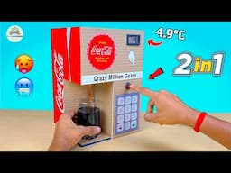 How to Make Coca Cola Fountain Machine from Cardboard at Home