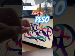 How To Tag #Peso Graffiti Handstyle Tutorial #handstyle #tutorial #graffiti