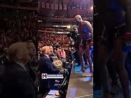 Jon Jones does the Trump Dance at UFC 309 in Madison Square Garden, New York