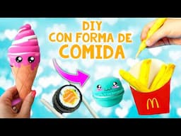 MANUALIDADES con forma de COMIDA 🍦 COLGANTES de la AMISTAD, labiales, LÁPICES