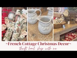 French Country Cottage Christmas Decor // Thrift Haul // Shop With Me // What's for Dinner?