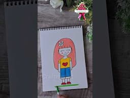 How to draw Girl Easy Step by Step #shorts #shortsfeed #craftmerint #easydrawing #girl