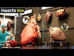 Heart Size Comparison | Birds ~Animal ~Monster ~ dinosaurs