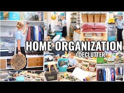 HOME ORGANIZATION IDEAS!!😍 CLEAN & ORGANIZE WITH ME | DECLUTTERING AND ORGANIZING MOTIVATION