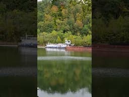 River barge hauling coal