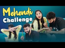 Mehendi Challenge || మా వారి చేతి గోరింటాకు | Wife vs Husband | Muwingz | Vlog || Meghana Lokesh