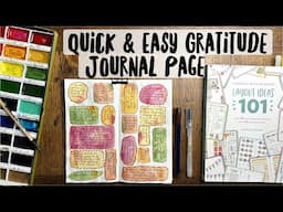 Quick & Easy Gratitude Journal Pages | Tutorial