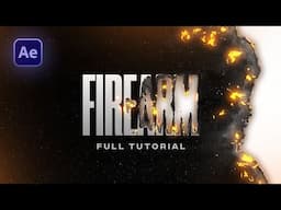 Create ADVANCED Burning Text & Logo Animation in After Effects - No Plugins