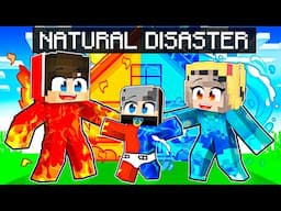 Having a NATURAL DISASTER Family in Minecraft! (Hindi)