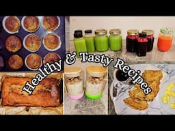 I prepared these healthy & simple recipes | Super green juice | Vegan, gluten free pancakes