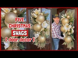 5 Christmas DIY Swags / How To Make Christmas Door Decorations / Ramon At Home