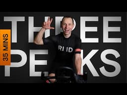 35 Minute Indoor Cycling Workout | Three Peaks