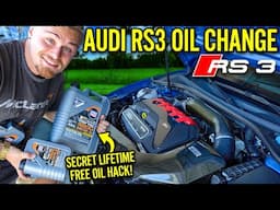 How To Do A Complete Oil Change On An Audi RS3 | Tips and Tricks