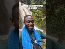 Waterfall experience in Nigeria. Stay tuned for full episode this wknd #discoverafrica